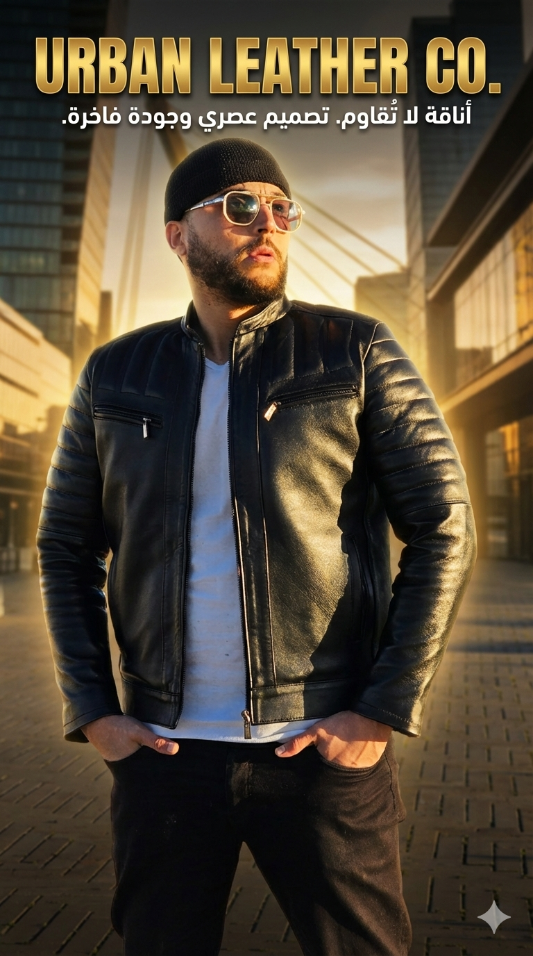🖤 Veste Black Crown –- 100% cuir